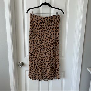 A new day leopard midi skirt medium